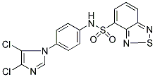 N-[4-(4,5-DICHLORO-1H-IMIDAZOL-1-YL)PHENYL]-2,1,3-BENZOTHIADIAZOLE-4-SULFONAMIDE 结构式