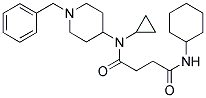 N-(1-BENZYLPIPERIDIN-4-YL)-4-(CYCLOHEPTYLAMINO)-N-CYCLOPROPYL-4-OXOBUTANAMIDE 结构式