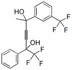 2-(3-TRIFLUOROMETHYLPHENYL)-5-PHENYL-6,6,6-TRIFLUOROHEX-3-YNE-2,5-DIOL 结构式