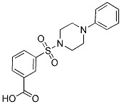 3-(4-PHENYL-PIPERAZINE-1-SULFONYL)-BENZOIC ACID 结构式