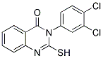 3-(3,4-Dichloro-phenyl)-2-mercapto-3H-quinazolin-4-one 结构式