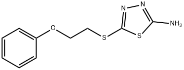 5-((2-PHENOXYETHYL)THIO)-1,3,4-THIADIAZOL-2-AMINE 结构式