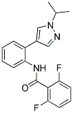 2,6-DIFLUORO-N-[2-(1-ISOPROPYL-(1H)-PYRAZOL-4-YL)PHENYL]BENZAMIDE 结构式