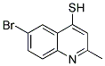 6-BROMO-2-METHYL-QUINOLINE-4-THIOL 结构式