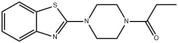 1-[4-(1,3-BENZOTHIAZOL-2-YL)PIPERAZINO]-1-PROPANONE 结构式