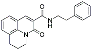 2,3-Dihydro-5-oxo-N-(2-phenylethyl)-(1H,5H)-benzo[ij]quinolizine-6-carboxamide 结构式