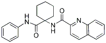 N-(1-(PHENYLCARBAMOYL)CYCLOHEXYL)QUINOLINE-2-CARBOXAMIDE 结构式