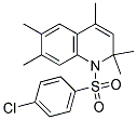 1-[(4-CHLOROPHENYL)SULFONYL]-2,2,4,6,7-PENTAMETHYL-1,2-DIHYDROQUINOLINE 结构式