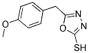 5-(4-METHOXY-BENZYL)-[1,3,4]OXADIAZOLE-2-THIOL 结构式