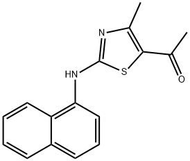 1-(5-METHYL-3-(NAPHTHYLAMINO)-2,4-THIAZOLYL)ETHAN-1-ONE 结构式