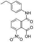 2-([(4-ETHYLPHENYL)AMINO]CARBONYL)-6-NITROBENZOIC ACID 结构式