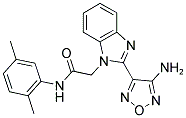 2-[2-(4-AMINO-1,2,5-OXADIAZOL-3-YL)-1H-BENZIMIDAZOL-1-YL]-N-(2,5-DIMETHYLPHENYL)ACETAMIDE 结构式