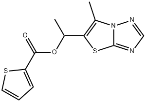 1-(6-METHYL[1,3]THIAZOLO[3,2-B][1,2,4]TRIAZOL-5-YL)ETHYL 2-THIOPHENECARBOXYLATE 结构式