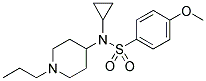 N-CYCLOPROPYL-4-METHOXY-N-(1-PROPYLPIPERIDIN-4-YL)BENZENESULPHONAMIDE 结构式