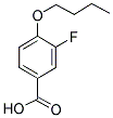 3-FLUORO-4-BUTOXYBENZOIC ACID 结构式