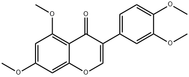 5,7,3',4'-Tetramethoxyisoflavone 结构式