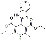 DIETHYL 4-(1H-BENZIMIDAZOL-2-YL)-2,6-DIMETHYL-1,4-DIHYDROPYRIDINE-3,5-DICARBOXYLATE 结构式