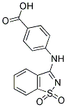 4-[(1,1-DIOXIDO-1,2-BENZISOTHIAZOL-3-YL)AMINO]BENZOIC ACID 结构式