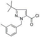 3-TERT-BUTYL-1-(3-METHYLPHENYL)-1H-PYRAZOLE-5-CARBONYL CHLORIDE 结构式