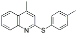 4-Methyl-2-[(4-methylphenyl)sulfanyl]quinoline 结构式