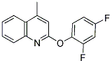 2,4-DIFLUOROPHENYL 4-METHYL-2-QUINOLINYL ETHER 结构式