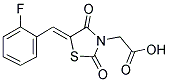 [5-(2-FLUORO-BENZYLIDENE)-2,4-DIOXO-THIAZOLIDIN-3-YL]-ACETIC ACID 结构式