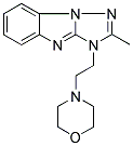 2-METHYL-3-(2-MORPHOLIN-4-YLETHYL)-3H-[1,2,4]TRIAZOLO[1,5-A]BENZIMIDAZOLE 结构式