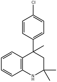 4-(4-氯苯基)-2,2,4-三甲基-1,3-二氢喹啉 结构式