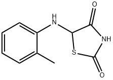 5-[(2-Methylphenyl)amino]-1,3-thiazolidine-2,4-dione 结构式