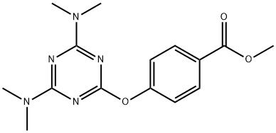 METHYL 4-{[4,6-BIS(DIMETHYLAMINO)-1,3,5-TRIAZIN-2-YL]OXY}BENZOATE 结构式