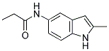 N-(2-METHYL-(1H)-INDOL-5-YL)PROPANAMIDE 结构式