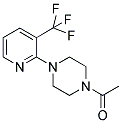 1-(4-[3-(TRIFLUOROMETHYL)-2-PYRIDYL]PIPERAZINO)-1-ETHANONE 结构式
