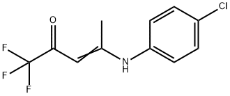 4-(4-CHLOROANILINO)-1,1,1-TRIFLUORO-3-PENTEN-2-ONE 结构式