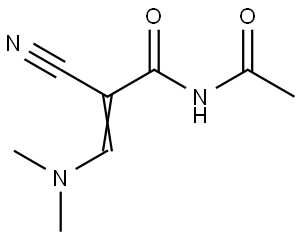 N-ACETYL-2-CYANO-3-(DIMETHYLAMINO)ACRYLAMIDE 结构式