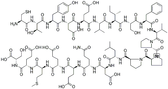 H-(Cys)-Thr-Tyr-Asp-Glu-Val-Ile-Ser-Phe-Val-Pro-Pro-Pro-Leu-Asp-Gln-Glu-Glu-Met-Glu-Ser-OH 结构式