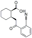 CIS-2-[2-(2-CYANOPHENYL)-2-OXOETHYL]CYCLOHEXANE-1-CARBOXYLIC ACID 结构式
