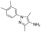 1-(3,4-DIMETHYLPHENYL)-3,5-DIMETHYL-1H-PYRAZOL-4-YLAMINE 结构式