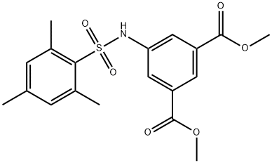 Methyl 5-((2,4,6-trimethylphenylsulfonyl)amino)-3-(methoxycarbonyl)benzoate 结构式