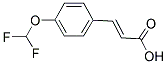 3-(4-DIFLUOROMETHOXY-PHENYL)-ACRYLIC ACID 结构式