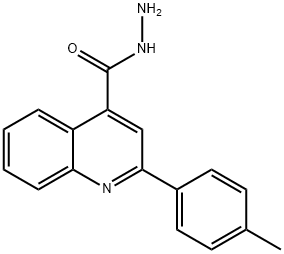 2-(4-甲基苯基)-4-喹啉卡巴肼 结构式