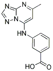 3-[(5-METHYL[1,2,4]TRIAZOLO[1,5-A]PYRIMIDIN-7-YL)AMINO]BENZOIC ACID 结构式