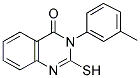 2-MERCAPTO-3-(3-METHYLPHENYL)QUINAZOLIN-4(3H)-ONE 结构式
