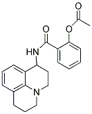 2-[(2,3,6,7-TETRAHYDRO-(1H,5H)-BENZO[IJ]QUINOLIZIN-3-YL)AMINOCARBONYL]PHENOL ACETATE 结构式