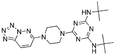 N2,N4-Ditert-butyl-6-(4-(tetrazolo[1,5-b]pyridazin-6-yl)piperazin-1-yl)-1,3,5-triazine-2,4-diamine 结构式