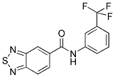 N-[3-(TRIFLUOROMETHYL)PHENYL]-2,1,3-BENZOTHIADIAZOLE-5-CARBOXAMIDE 结构式