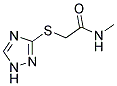 N-METHYL-2-(1H-1,2,4-TRIAZOL-3-YLSULFANYL)ACETAMIDE 结构式