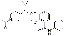 2-[2-((1-ACETYLPIPERIDIN-4-YL)CYCLOPROPYLAMINO)-2-OXOETHOXY]-N-CYCLOHEXYLBENZAMIDE 结构式