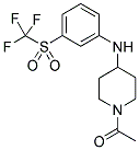 1-ACETYL-N-[3-[(TRIFLUOROMETHYL)SULPHONYL]PHENYL]PIPERIDINE-4-AMINE 结构式