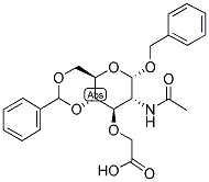 BENZYL 2-ACETAMIDO-4,6-O-BENZYLIDENE-3-CARBOXYMETHYL-2-DEOXY-A-D-GLUCOPYRANOSIDE 结构式