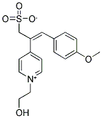 2-[1-(2-HYDROXYETHYL)PYRIDINIUM-4-YL]-3-(4-METHOXYPHENYL)PROP-2-ENE-1-SULFONATE 结构式